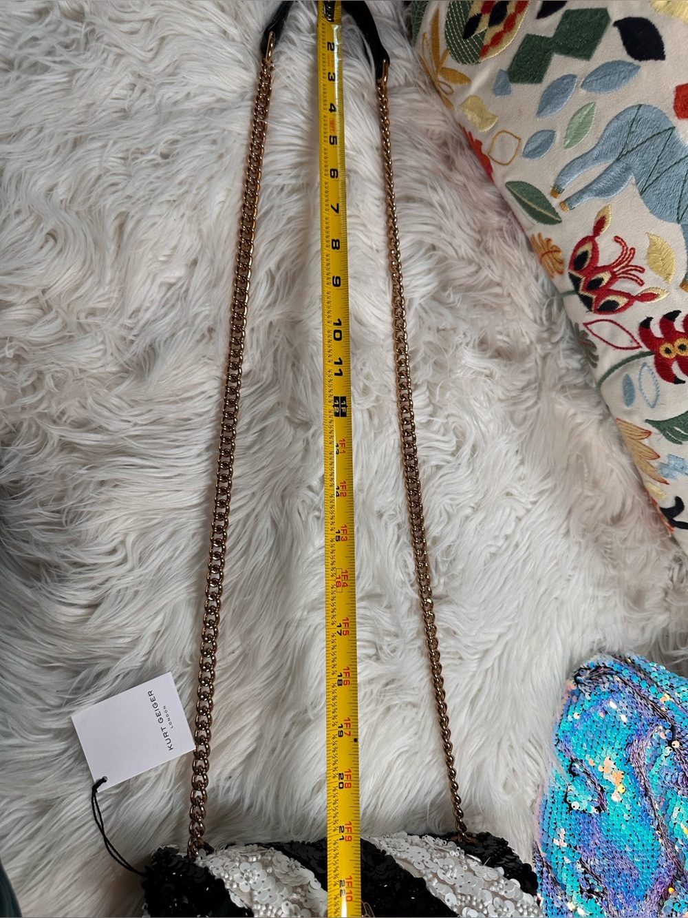 Kurt Geiger • The Kensington Sequin and Beaded Crossbody Purse - Picture 12 of 17